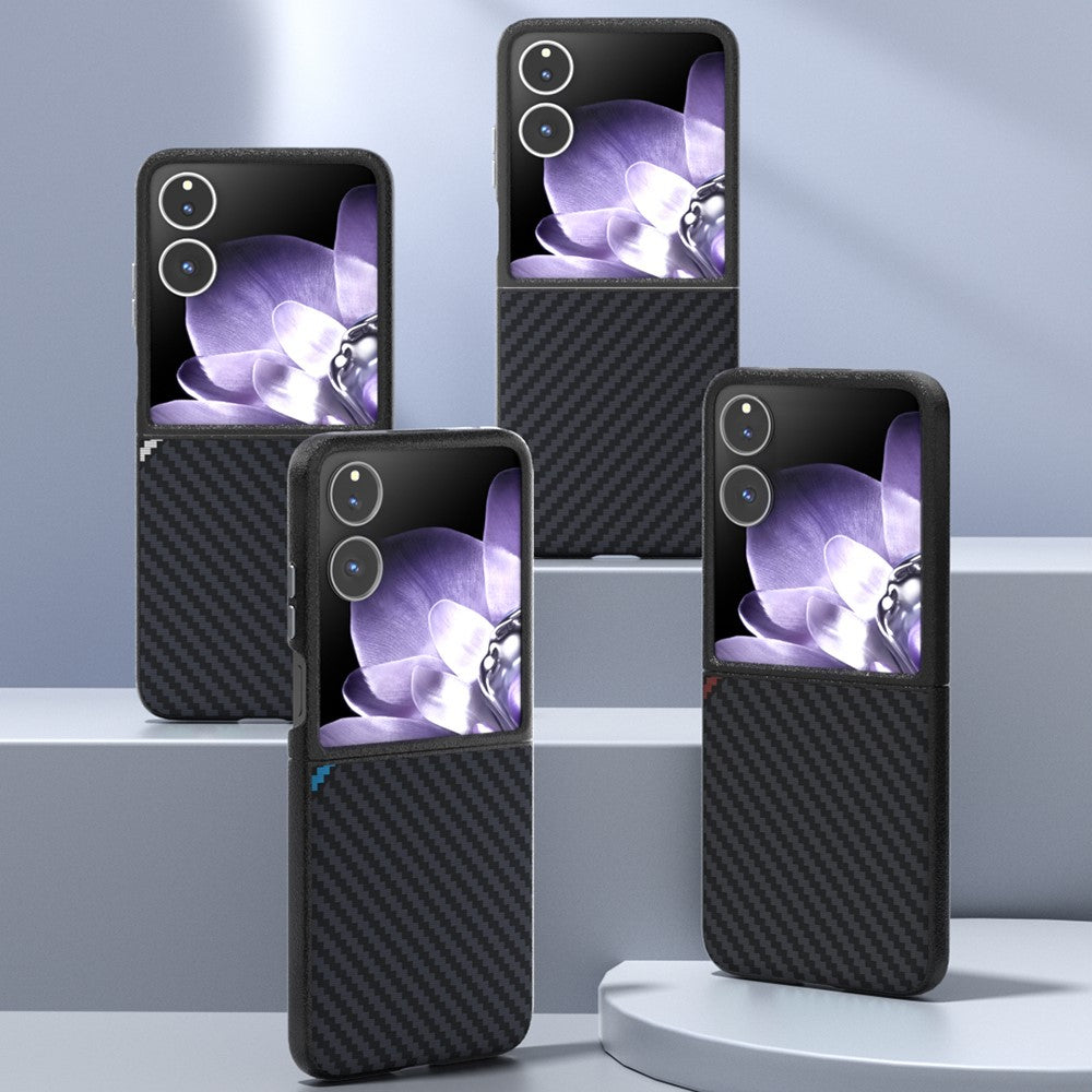 ABEEL For Xiaomi Mix Flip 5G Magnetic Case Carbon Fiber Texture Back Cover
