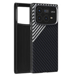 ABEEL För Xiaomi Mix Fold 4 5G Magnetiskt Skal Kolfiberstruktur Baksida