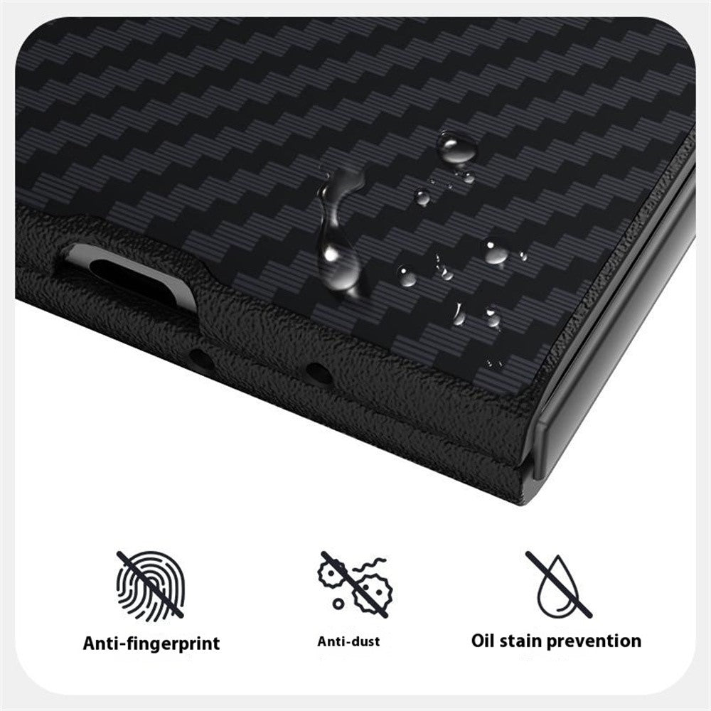 ABEEL För Xiaomi Mix Fold 4 5G Magnetiskt Skal Kolfiberstruktur Baksida