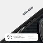 ABEEL För Xiaomi Mix Fold 4 5G Magnetiskt Skal Kolfiberstruktur Baksida