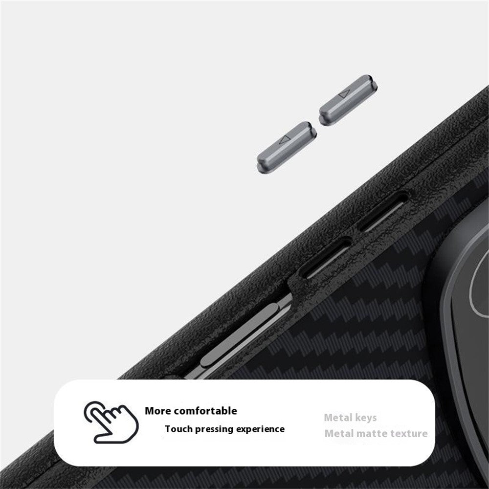 ABEEL För Xiaomi Mix Fold 4 5G Magnetiskt Skal Kolfiberstruktur Baksida