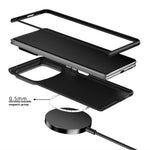 ABEEL För Xiaomi Mix Fold 4 5G Magnetiskt Skal Kolfiberstruktur Baksida