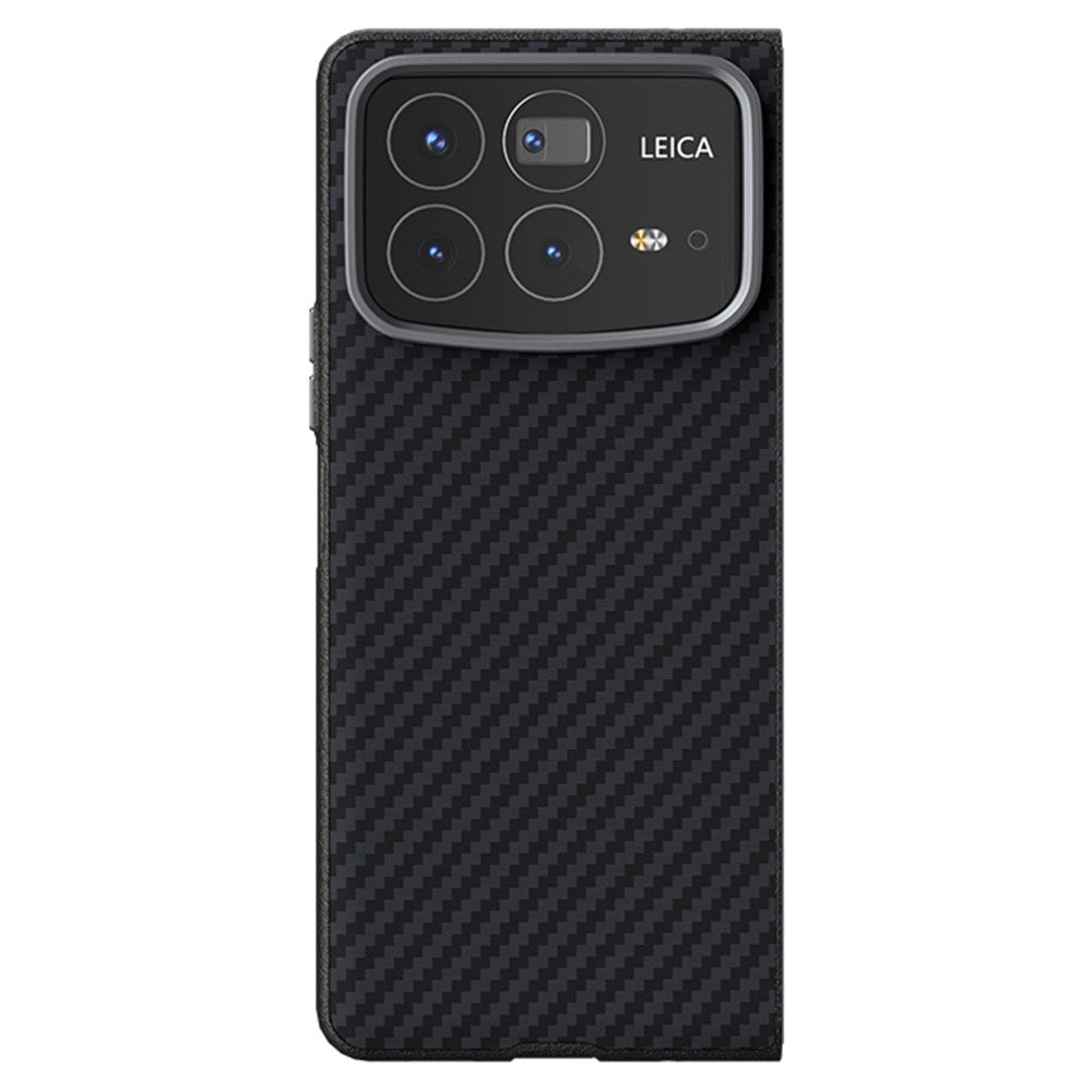 ABEEL För Xiaomi Mix Fold 4 5G Magnetiskt Skal Kolfiberstruktur Baksida