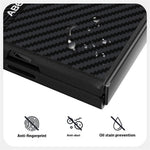 ABEEL For Samsung Galaxy Z Fold Special Magnetic Case PC + Aluminum Alloy + PU Leather Slim Phone Back Cover