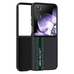 ABEEL For Xiaomi Mix Flip 5G Magnetic Case PC + Aluminum Alloy + PU Leather Slim Phone Back Cover