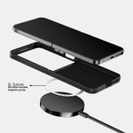ABEEL For Xiaomi Mix Flip 5G Magnetic Case PC + Aluminum Alloy + PU Leather Slim Phone Back Cover