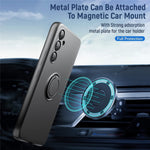 For Samsung Galaxy A56 5G Case Liquid Silicone Kickstand Cover with 2.5D Arc Edge Tempered Glass Film