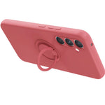 For Samsung Galaxy A56 5G Silicone Case with Strap Ring Kickstand Phone Cover