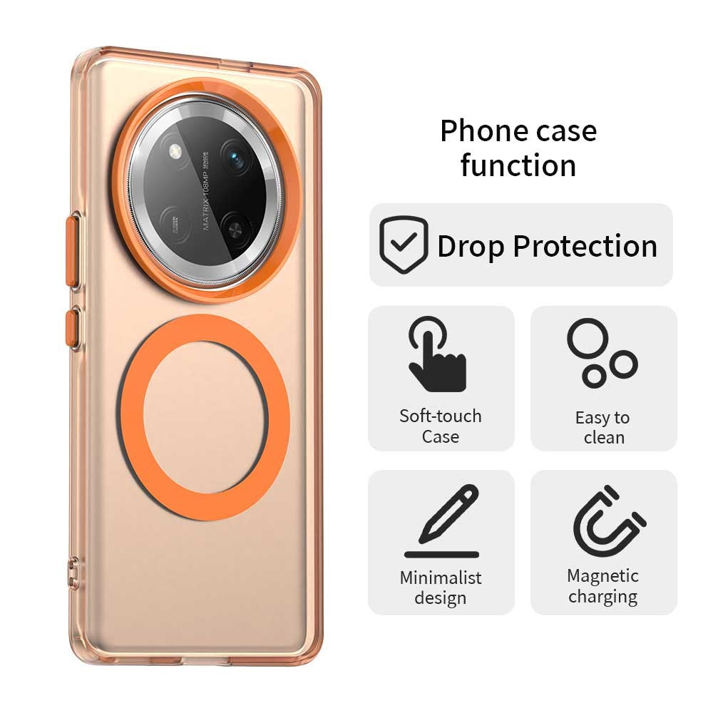 For Honor Magic7 Lite 5G / X9c 5G / X60 Pro 5G Magnetisk Etui PC+TPU+PET Anti-Drop Telefoncover