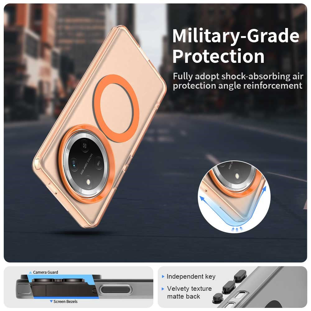 For Honor Magic7 Lite 5G / X9c 5G / X60 Pro 5G Magnetic Case PC+TPU+PET Anti-Drop Phone Cover