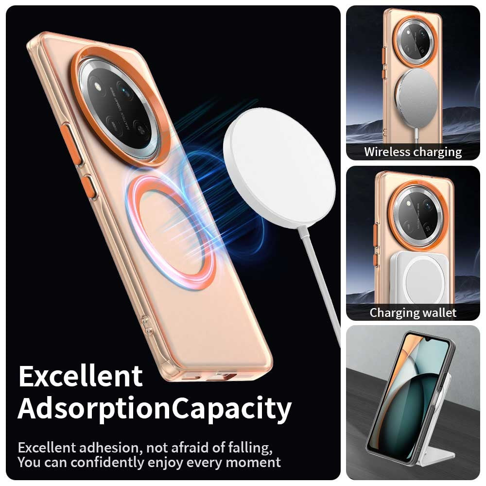 For Honor Magic7 Lite 5G / X9c 5G / X60 Pro 5G Magnetic Case PC+TPU+PET Anti-Drop Phone Cover