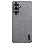 Til Samsung Galaxy A36 5G Etui Træstruktur PU Læderbelagt PC+TPU Telefoncover