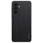 Til Samsung Galaxy A16 5G / 4G Cover med Trætekstur PU Læderbelagt PC+TPU Telefoncover