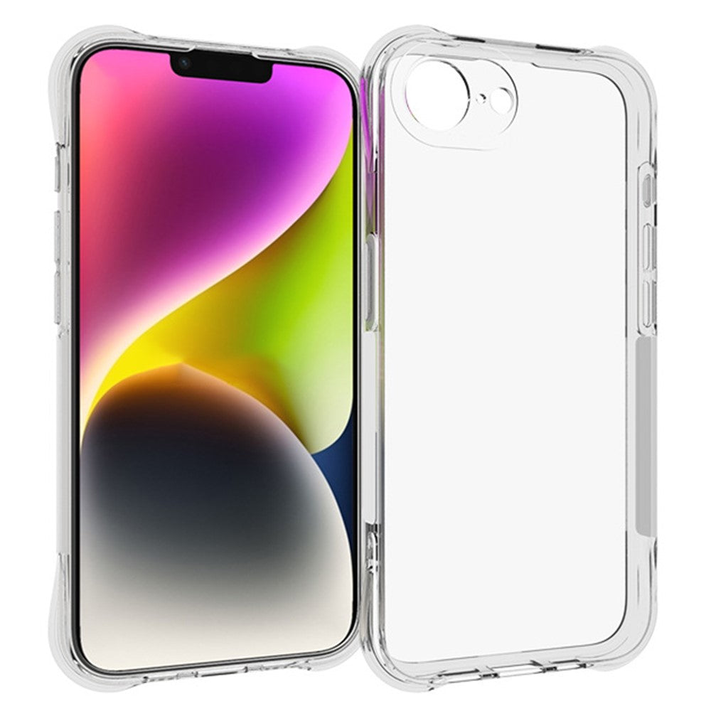 Til iPhone 17e / 16e TPU-telefoncover Skridsikkert transparent mobiltelefoncover