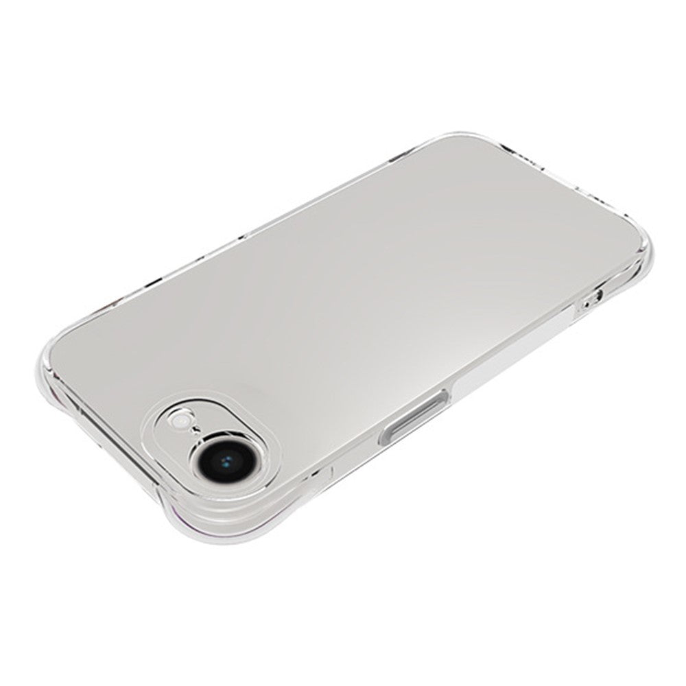 Til iPhone 17e / 16e TPU-telefoncover Skridsikkert transparent mobiltelefoncover