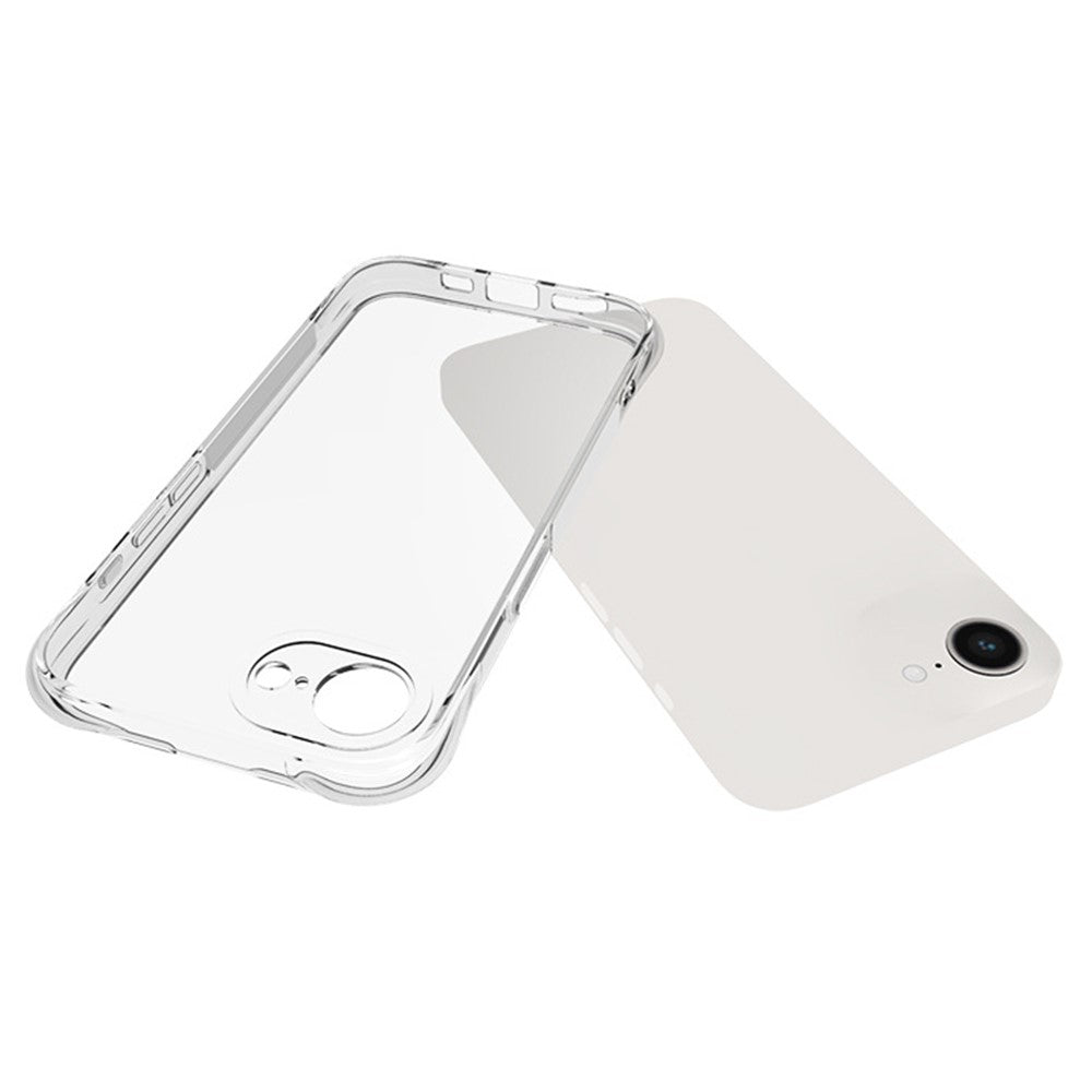 Til iPhone 17e / 16e TPU-telefoncover Skridsikkert transparent mobiltelefoncover