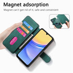 CASENEO MW-03-etui til Samsung Galaxy S24 FE med aftagelig pung, læder+TPU-mobilskal