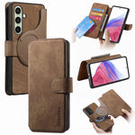 CASENEO MW-03-etui til Samsung Galaxy S24 FE med aftagelig pung, læder+TPU-mobilskal