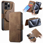 CASENEO MW-03 For iPhone 14 Pro Case with Detachable Wallet Leather+TPU Phone Cover