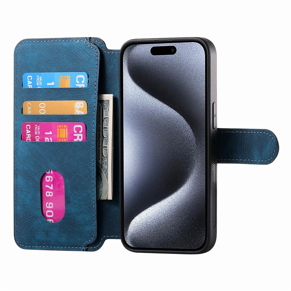 CASENEO MW-03 For iPhone 14 Pro Max Case with Detachable Wallet Leather+TPU Phone Cover