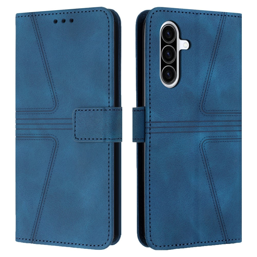 For Samsung Galaxy A26 5G Case Triangle Imprinted Anti-Scratch Phone Wallet Cover