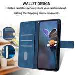 For Samsung Galaxy A26 5G Case Triangle Imprinted Anti-Scratch Phone Wallet Cover
