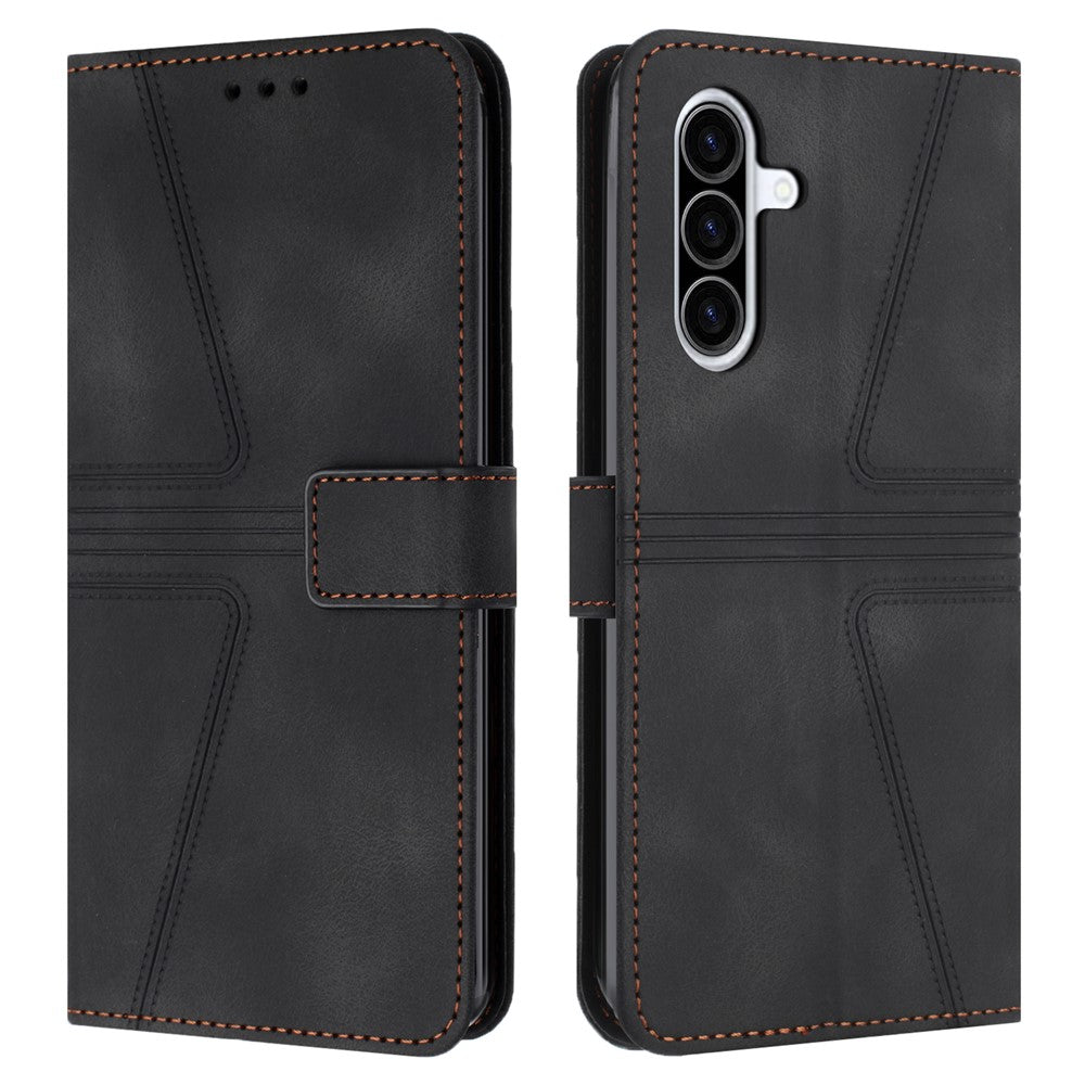 For Samsung Galaxy A26 5G Case Triangle Imprinted Anti-Scratch Phone Wallet Cover