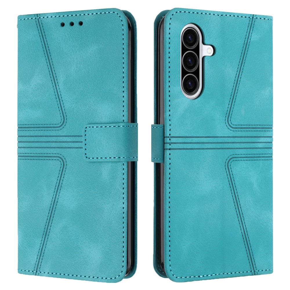 For Samsung Galaxy A26 5G Case Triangle Imprinted Anti-Scratch Phone Wallet Cover