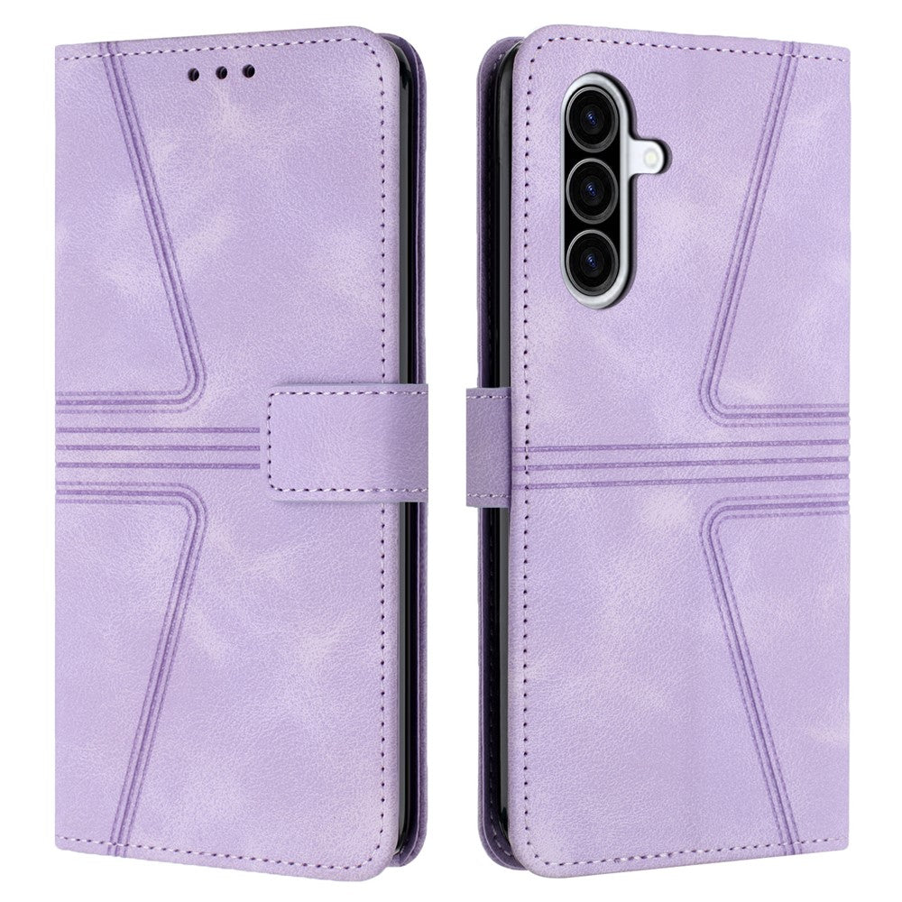 For Samsung Galaxy A26 5G Case Triangle Imprinted Anti-Scratch Phone Wallet Cover