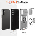 For Samsung Galaxy A36 5G Case Slide Camshield Kickstand PC+TPU Phone Cover