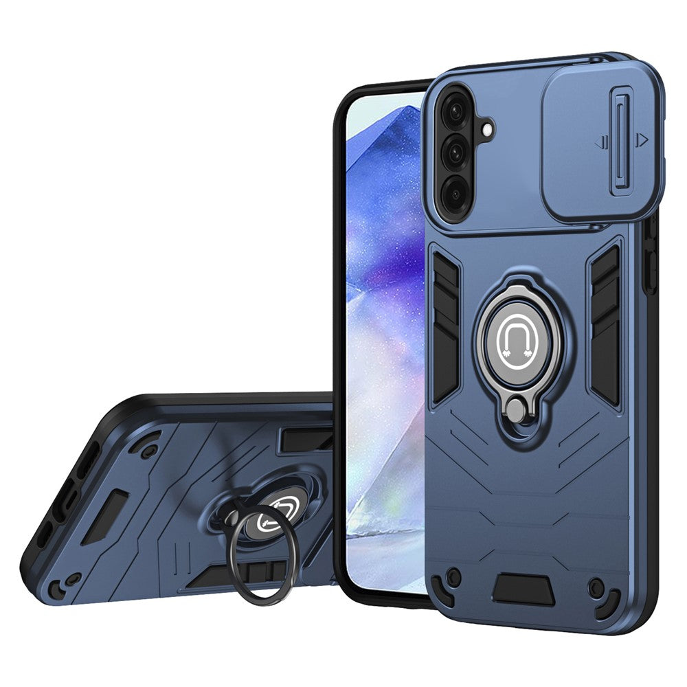For Samsung Galaxy A56 5G Case Slide Camshield Kickstand PC+TPU Phone Cover