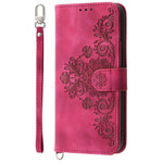 For Xiaomi 15 Pro Case Flower Pattern PU Leather Wallet Phone Cover with Strap