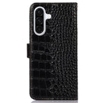 For Samsung Galaxy A26 5G Case Crocodile Texture Genuine Cow Leather Phone Wallet Cover