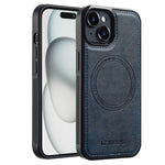 LC.IMEEKE For iPhone 14 Plus Magnetic Case Compatible with MagSafe Leather TPU Back Cover