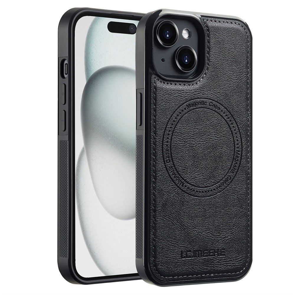 LC.IMEEKE Til iPhone 13 Magnetisk Cover Kompatibel med MagSafe Læder TPU Bagcover