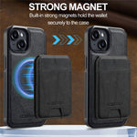 LC.IMEEKE L3 For iPhone 13 mini Magnetic Case Detachable Card Holder Leather TPU Mobile Cover