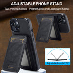 LC.IMEEKE L3 For iPhone 13 mini Magnetic Case Detachable Card Holder Leather TPU Mobile Cover