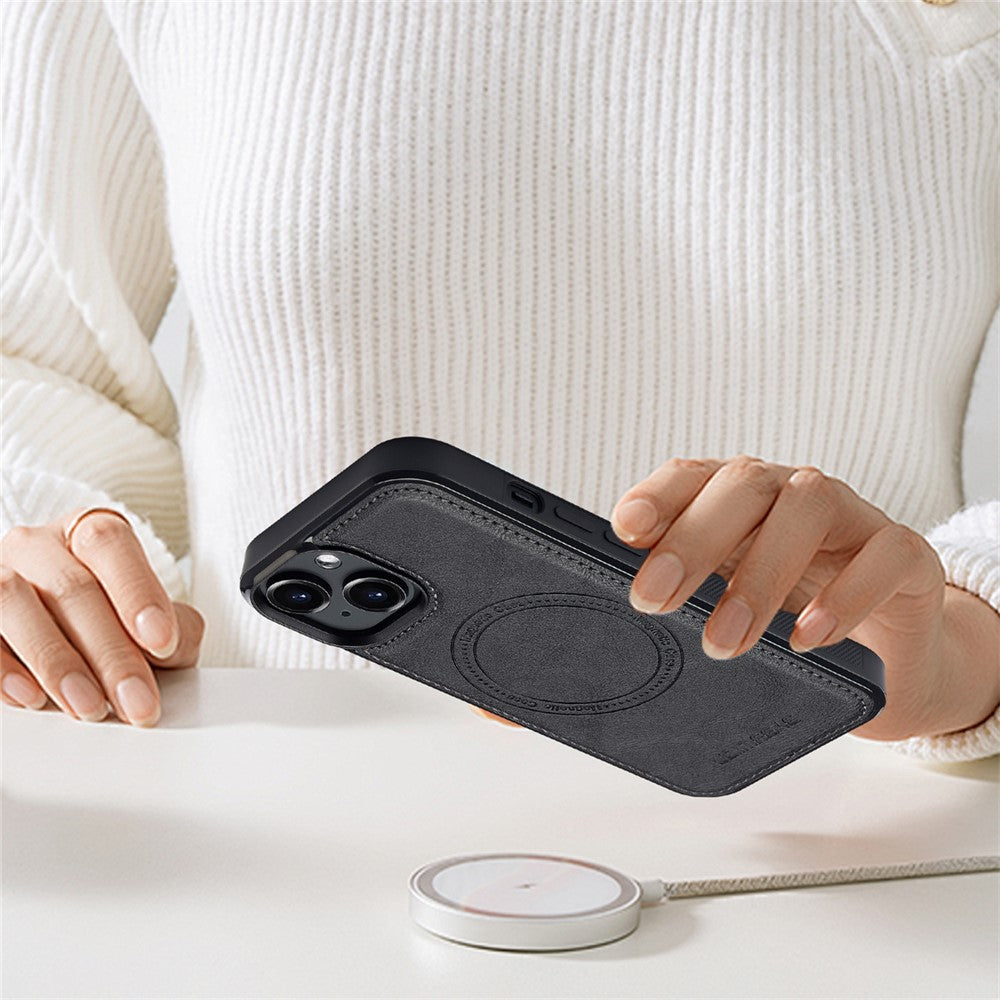LC.IMEEKE L3 For iPhone 13 mini Magnetic Case Detachable Card Holder Leather TPU Mobile Cover