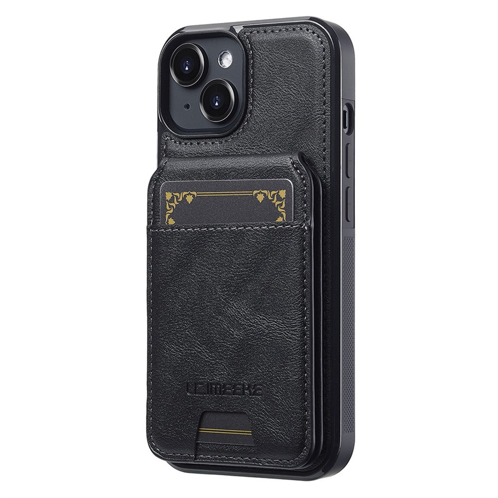 LC.IMEEKE L3 For iPhone 13 mini Magnetic Case Detachable Card Holder Leather TPU Mobile Cover