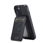 LC.IMEEKE L3 For iPhone 13 mini Magnetic Case Detachable Card Holder Leather TPU Mobile Cover