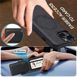 LC.IMEEKE L3 For iPhone 13 mini Magnetic Case Detachable Card Holder Leather TPU Mobile Cover
