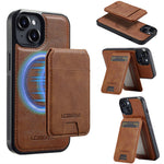 LC.IMEEKE L3 For iPhone 13 mini Magnetic Case Detachable Card Holder Leather TPU Mobile Cover
