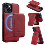LC.IMEEKE L3 For iPhone 13 mini Magnetic Case Detachable Card Holder Leather TPU Mobile Cover