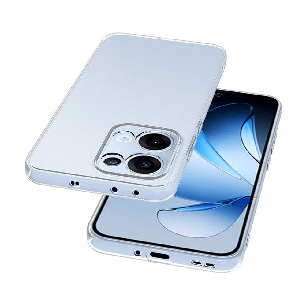 For Oppo Reno13 5G (Global) Clear Phone Case Ultra-Thin Flexible TPU Back Cover