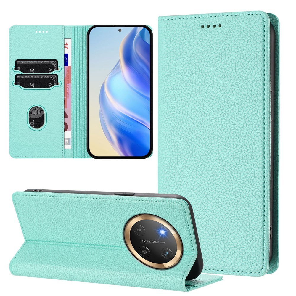 For Honor Magic7 Lite 5G / X9c 5G / X60 Pro 5G Wallet Case RFID Blocking Litchi Texture Leather Mobile Cover