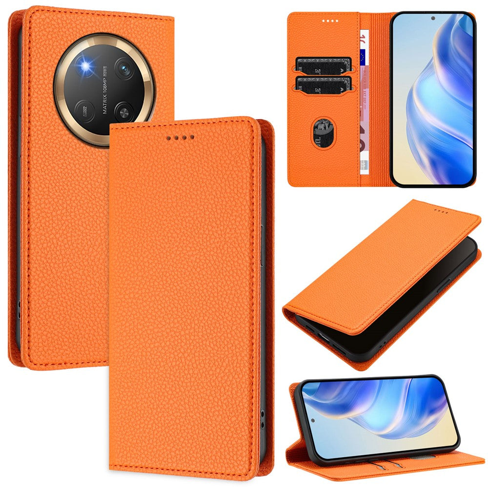 For Honor Magic7 Lite 5G / X9c 5G / X60 Pro 5G Wallet Case RFID Blocking Litchi Texture Leather Mobile Cover