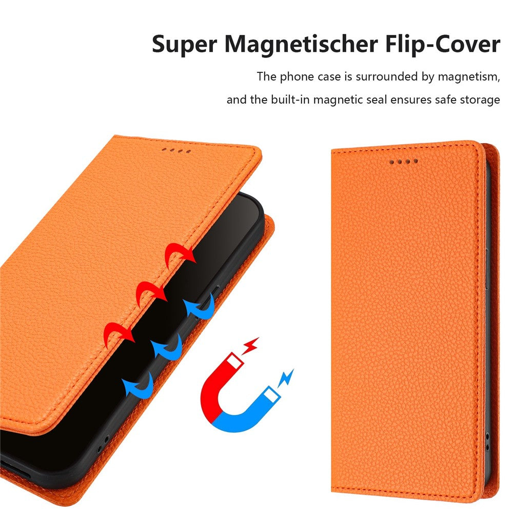 For Xiaomi Redmi Note 14 5G Wallet Case RFID Blocking Litchi Texture Leather Mobile Cover