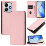 For Xiaomi Redmi Note 14 5G Wallet Case RFID Blocking Litchi Texture Leather Mobile Cover