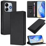For Xiaomi Redmi Note 14 5G Wallet Case RFID Blocking Litchi Texture Leather Mobile Cover