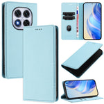 For Xiaomi Redmi Note 14 Pro+ 5G / Note 14 Pro 5G / Poco X7 5G Wallet Case RFID Blocking Litchi Texture Leather Mobile Cover